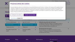 
                            3. Portail web Call Connect | Proximus