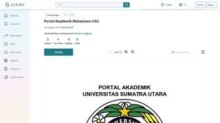 
                            5. Portal Akademik Mahasiswa USU - Scribd