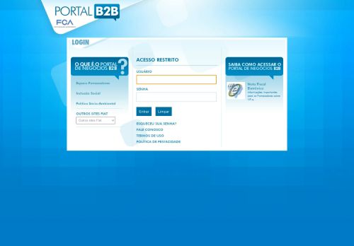 
                            5. Portal B2B FIAT - Business Portal