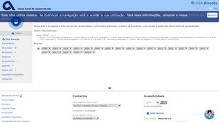 
                            5. Portal CGA :: Lista mensal de Aposentados e Reformados