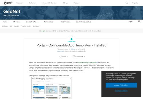 
                            4. Portal - Configurable App Templates - Installed | GeoNet