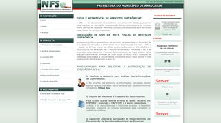 
                            1. Portal da NFSE - Araucária