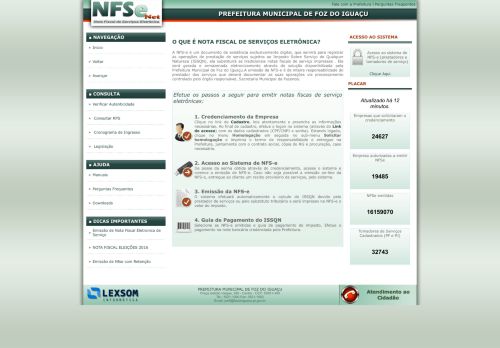 
                            8. Portal da NFSE - Prefeitura Municipal de Foz do Iguaçu