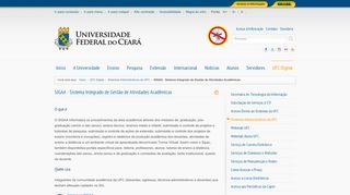 
                            2. Portal da UFC - Universidade Federal do Ceará - SIGAA - Sistema ...