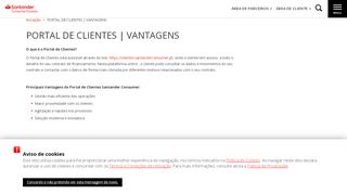 
                            4. PORTAL DE CLIENTES | VANTAGENS - Santander Consumer
