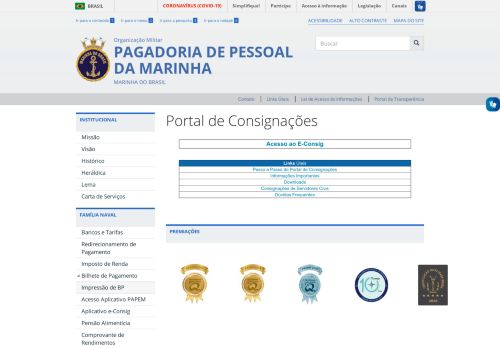 
                            3. Portal de Consignações | PAPEM - Marinha do Brasil