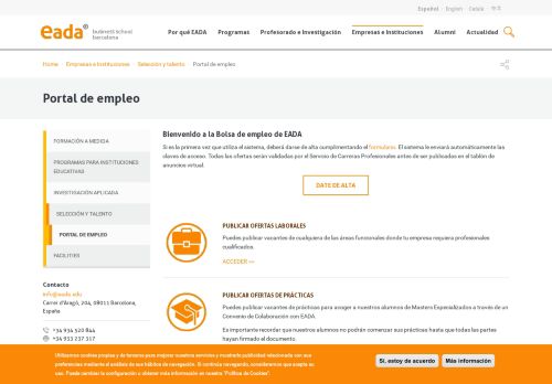 
                            3. Portal de empleo | EADA Sitio Oficial