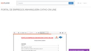 
                            11. PORTAL DE EMPREGOS ANHANGUERA CATHO-ON LINE - PDF