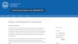 
                            6. Portal de periódicos da UNISANTOS