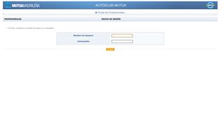 
                            4. Portal de profesionales - login - Autoclub Mutua