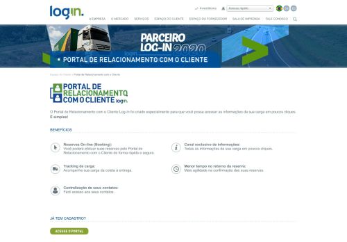 
                            9. Portal de Relacionamento - Espaço do Cliente - Log-In