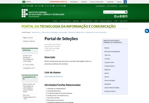 
                            7. Portal de Seleções - Iff