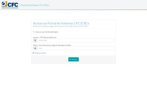 
                            4. Portal de Sistemas CFC/CRCs