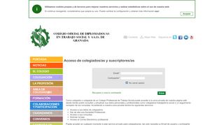
                            12. Portal del Colegio Oficial de Trabajo Social de Granada - Acceso de ...