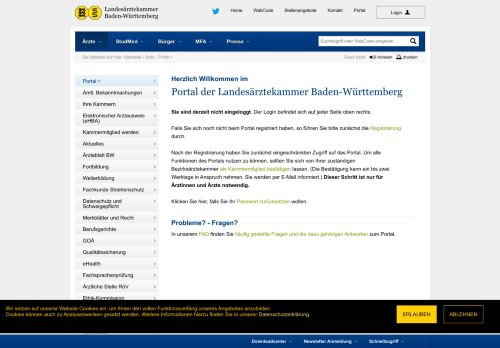 
                            7. Portal der Landesärztekammer Baden-Württemberg ...