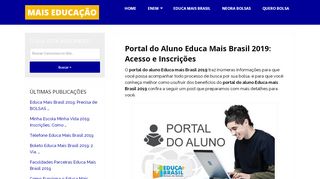 
                            9. PORTAL DO ALUNO EDUCA MAIS BRASIL 2019 → Acesso e ...