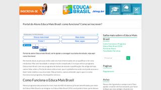 
                            6. Portal do Aluno Educa Mais Brasil: como funciona? Como se inscrever?