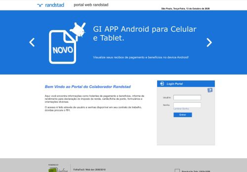 
                            1. Portal do Colaborador - Randstad