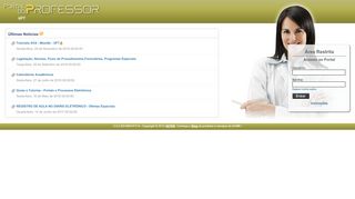 
                            9. Portal do Professor - UFT - Login