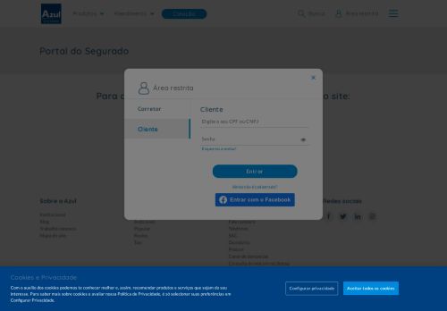 
                            4. Portal do Segurado | Azul Seguros