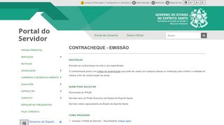 
                            8. Portal do Servidor - CONTRACHEQUE - EMISSÃO