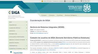 
                            12. Portal do SIGA - Coordenação do SIGA