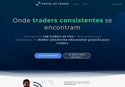 
                            13. Portal do Trader: Day Trade Ao Vivo e Cursos Grátis para Traders