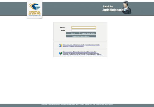 
                            7. Portal dos Jurisdicionados - Login | TCM-GO