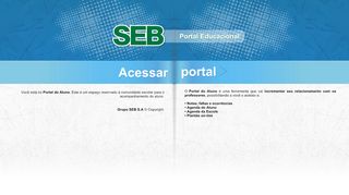 
                            6. Portal Educacional SEB - Portal dos Alunos, Pais e Professores