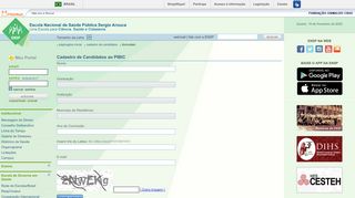 
                            8. Portal ENSP - Cadastro de Candidatos ao PIBIC