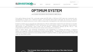 
                            8. Portal EuInvestindo | Optimum System