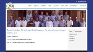 
                            8. Portal for Indian Bank Retired Staff to access Pension slip and relevant ...