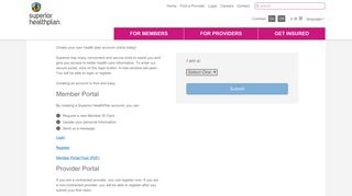 
                            1. Portal for Members | Login | Superior HealthPlan