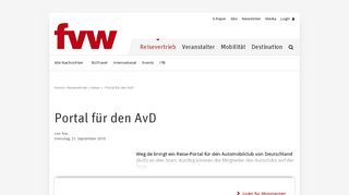 
                            10. Portal für den AvD - fvw