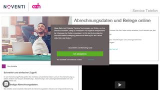 
                            3. Portal für Online-Zugriff azh AbrechnungsPortal