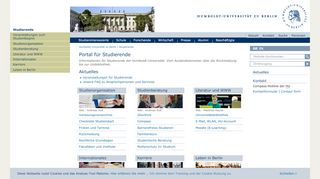 
                            2. Portal für Studierende — Studierende - Humboldt-Universität zu Berlin