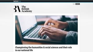 
                            3. Portal homepage - British Academy