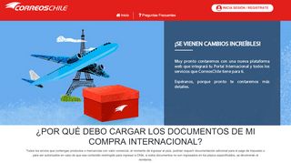 
                            7. Portal internacional de Correos Chile