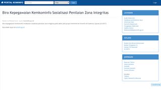 
                            7. Portal Intranet Kominfo - Biro Kepegawaian Kemkominfo Sosialisasi ...