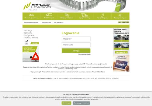 
                            6. Portal Klienta Impuls Leasing - Logowanie