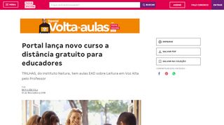 
                            4. Portal lança novo curso a distância gratuito para educadores