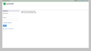 
                            3. Portal - Login - Lexmark