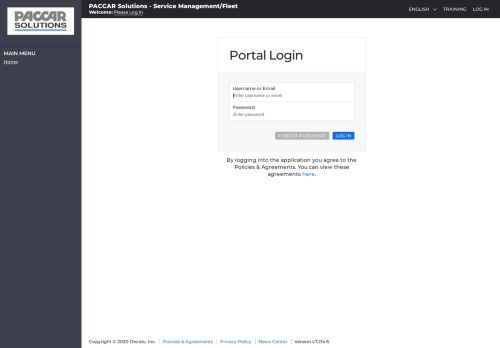 
                            6. Portal Login - PACCAR Solutions - Decisiv