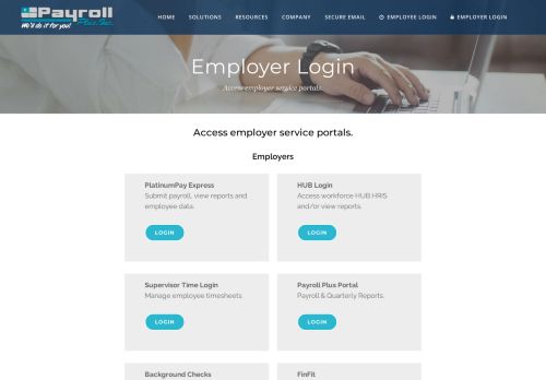 
                            5. Portal Login - Payroll Plus