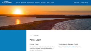 
                            11. Portal Login | Tourism Nova Scotia