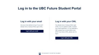 
                            9. Portal Login - UBC Future Student Portal