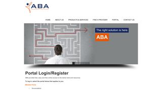 
                            9. Portal Login/Register - ABA - Assured Benefits Administrators