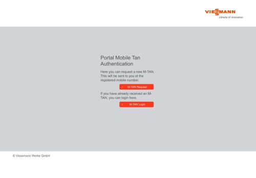 
                            1. Portal Mobile Tan Authentication - Viessmann