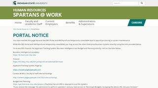 
                            9. Portal Notice - MSU Human Resources - Michigan State University