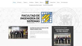 
                            12. Portal Oficial Facultad de Ingeniería de Sistemas - UNCP